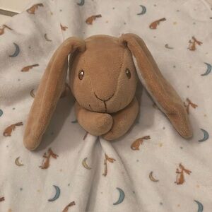 Guess How Much I Love You Knotted Lovey Mini Security Blanket Nutbrown Hare dog